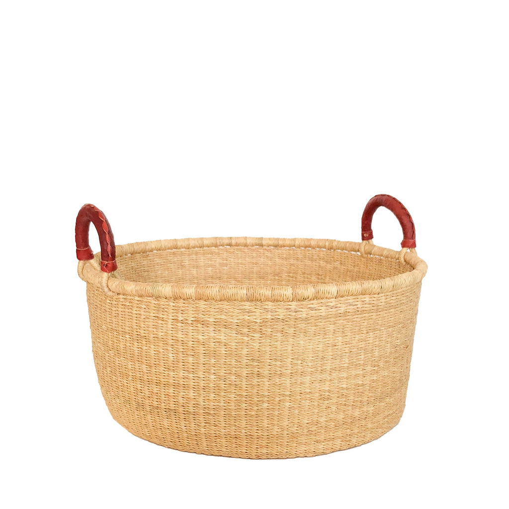 Natural Woven Hamper Basket H+E Goods Company