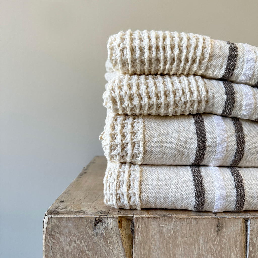 Shop Turkish Bath Towel Taupe, Bath Linens