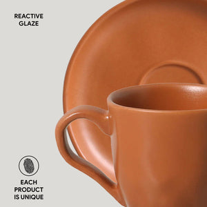 Coffee Cup & Saucer Set of 6 - H+E Goods Company