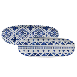 Shallow Organic Oval Platter Large Set of 4 - H+E Goods Company