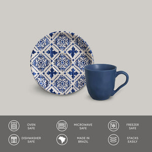 Coffee Cup & Saucer Set of 6 - H+E Goods Company