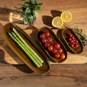 Shallow Small Oval Platter - Set of 4 - H+E Goods Company