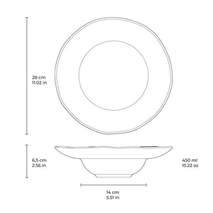 Deep Rim Plate - Set of 4 - H+E Goods Company