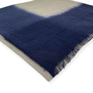 Navy & Taupe Light Weight Scarf - H+E Goods Company