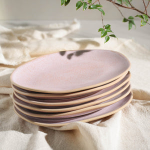 Oval Dessert Plate Set of 4 - H+E Goods Company