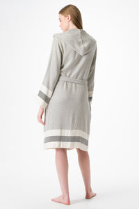Pixel Turkish Towel Robe - H+E Goods Company