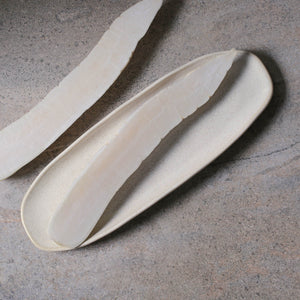 Shallow Organic Oval Platter Large Set of 4 - H+E Goods Company