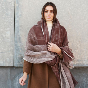 Auro Cinnabar Linen Scarf - H+E Goods Company