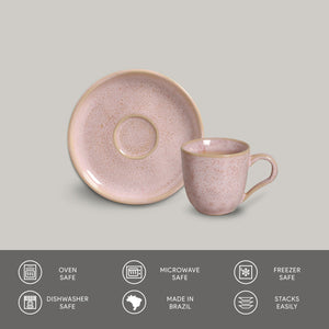 Coffee Cup & Saucer Set of 6 - H+E Goods Company