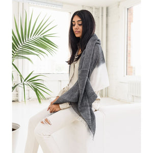 Granite Linen & Silk Scarf - H+E Goods Company