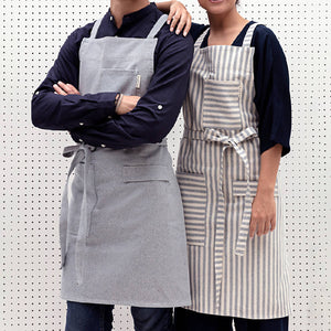 Striped Crossback Bib Apron - H+E Goods Company