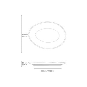 Oval Dessert Plate Set of 6 - H+E Goods Company