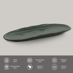 Shallow Organic Oval Platter Large Set of 4 - H+E Goods Company