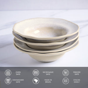 Dessert/Deep Rim Plate Set of 4 - H+E Goods Company