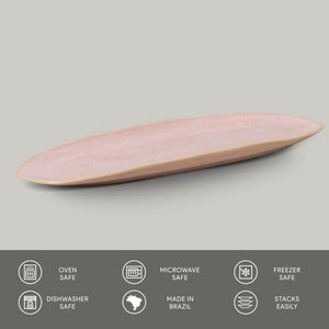 Shallow Organic Oval Platter Large Set of 4 - H+E Goods Company