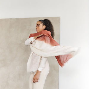 Pecan Linen Scarf - H+E Goods Company