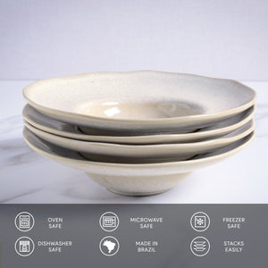 Deep Rim Plate - Set of 4 - H+E Goods Company