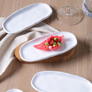 Shallow Mini Oval Platter - Set of 4 - H+E Goods Company