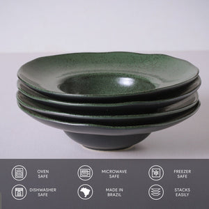 Deep Rim Plate - Set of 4 - H+E Goods Company