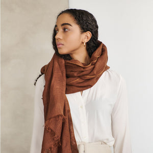 Coco Linen & Silk Scarf - H+E Goods Company