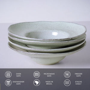 Deep Rim Plate - Set of 4 - H+E Goods Company