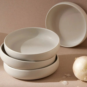 Tunisian Pasta Bowl - Matte White - H+E Goods Company