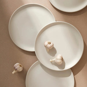 Tunisian Dinner Plate - Matte White - H+E Goods Company