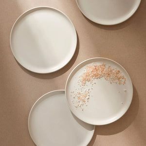 Tunisian Dinner Plate - Matte White - H+E Goods Company