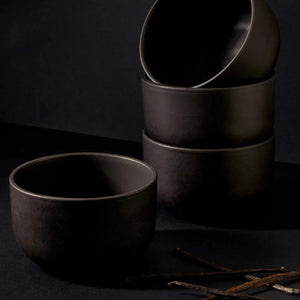 Tunisian 12pc Dinnerware set - Matte Black - H+E Goods Company