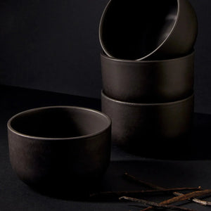 Tunisian Bowl- Matte Black - H+E Goods Company