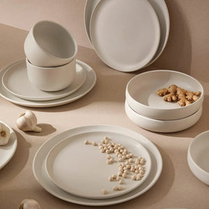 Tunisian Pasta Bowl - Matte White - H+E Goods Company