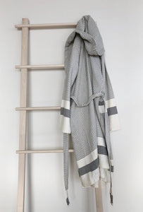 Pixel Turkish Towel Robe - H+E Goods Company