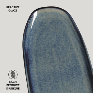 Shallow Organic Oval Platter Large Set of 4 - H+E Goods Company
