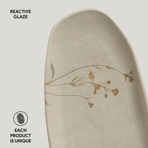 Shallow Organic Oval Platter Large Set of 4 - H+E Goods Company
