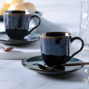 Coffee Cup & Saucer Set of 6 - H+E Goods Company