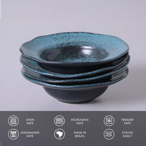 Dessert/Deep Rim Plate Set of 4 - H+E Goods Company