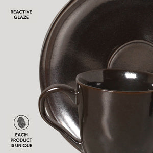 Coffee Cup & Saucer Set of 6 - H+E Goods Company
