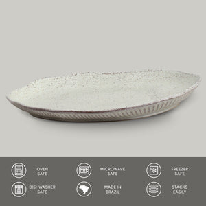 Shallow Oval Medium Platter - Set of 4 - H+E Goods Company