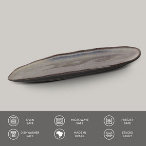 Shallow Organic Oval Platter Large Set of 4 - H+E Goods Company