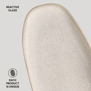 Shallow Organic Oval Platter Large Set of 4 - H+E Goods Company