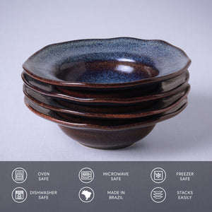 Dessert/Deep Rim Plate Set of 4 - H+E Goods Company