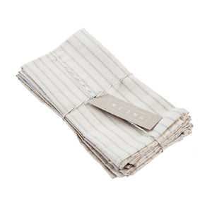 Natural Striped Cotton Napkin - Set Of 4 - H+E Goods Company