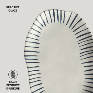 Shallow Oval Medium Platter - Set of 4 - H+E Goods Company