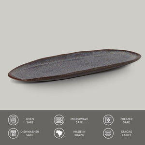 Shallow Organic Oval Platter Large Set of 4 - H+E Goods Company