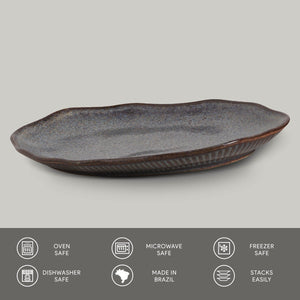 Shallow Oval Medium Platter - Set of 4 - H+E Goods Company