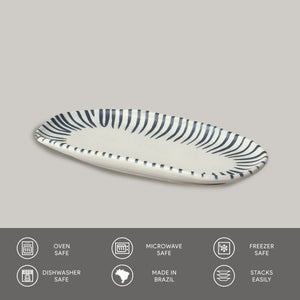 Shallow Small Oval Platter - Set of 4 - H+E Goods Company