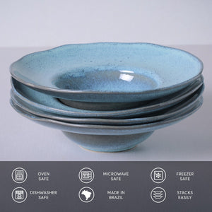 Deep Rim Plate - Set of 4 - H+E Goods Company
