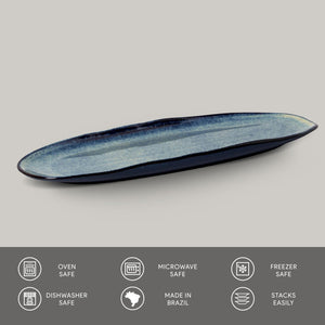 Shallow Organic Oval Platter Large Set of 4 - H+E Goods Company