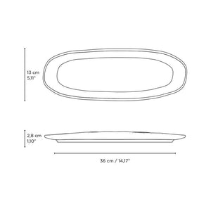 Shallow Organic Oval Platter Large Set of 4 - H+E Goods Company