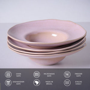 Deep Rim Plate - Set of 4 - H+E Goods Company
